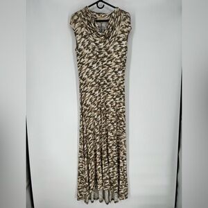 MICHAEL KORS MAXI DRESS‎ IN CAMO, SLIPON SOFT FABRIC